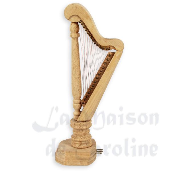 Harpe non vernie meuble miniature 1/12 Harpe non vernie meuble miniature 1/12