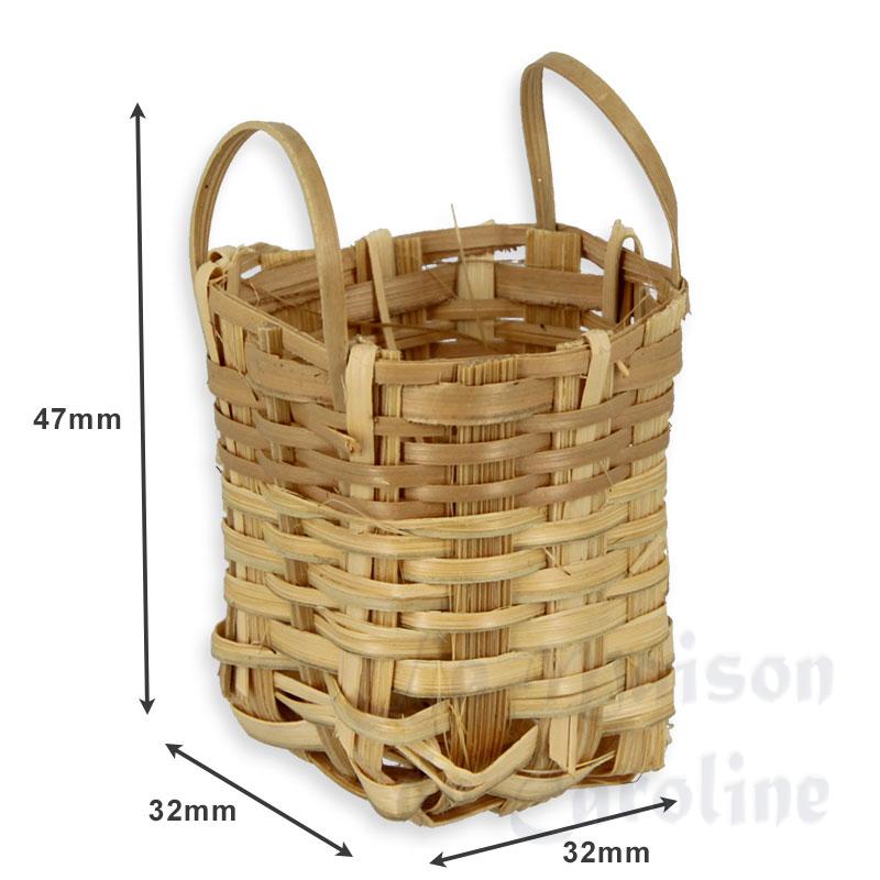 panier carré avec 2 anses miniatures 1/12e Bilder 1