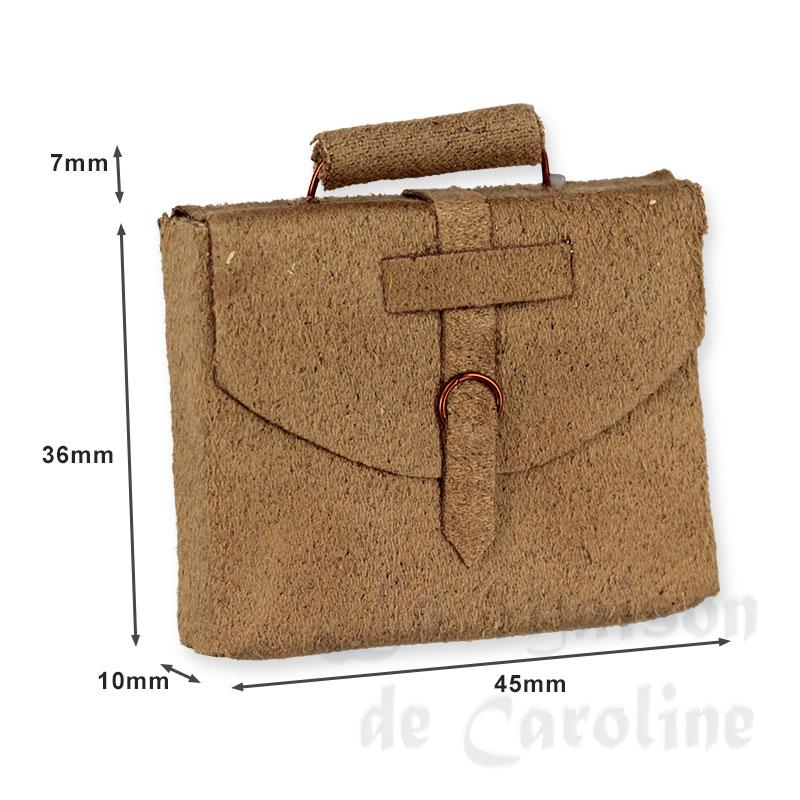 Porte-documents brun en cuir Bilder 1