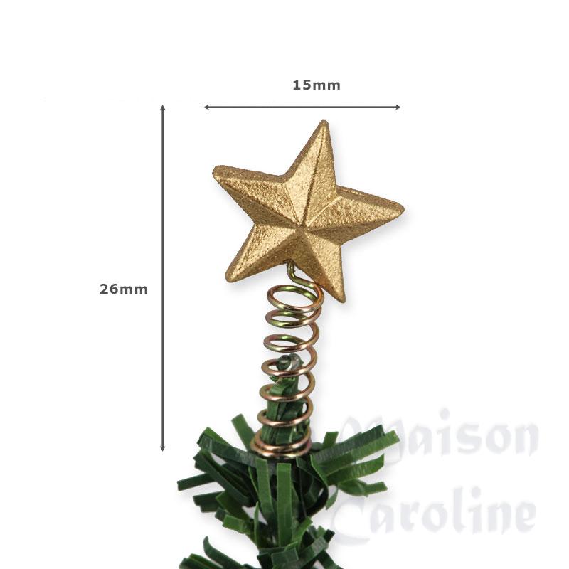 Pointe de sapin étoile dorée Bilder 1