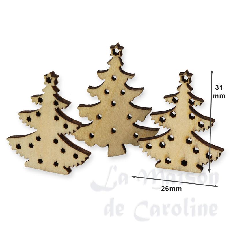 3 sapins en bois Bilder 1