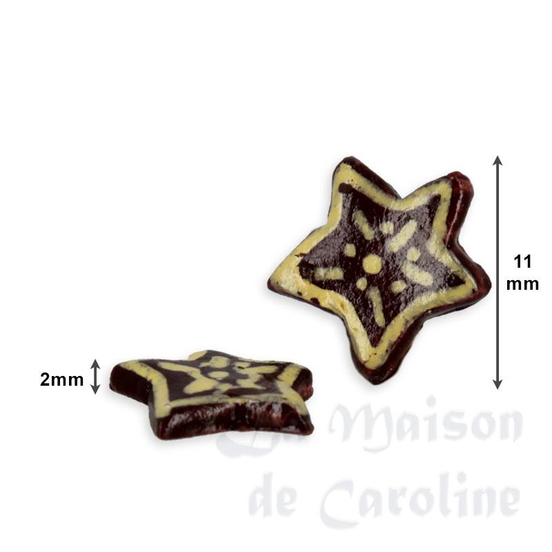 petite étoile en pain d'épices 1pc miniature 1:12e Bilder 1
