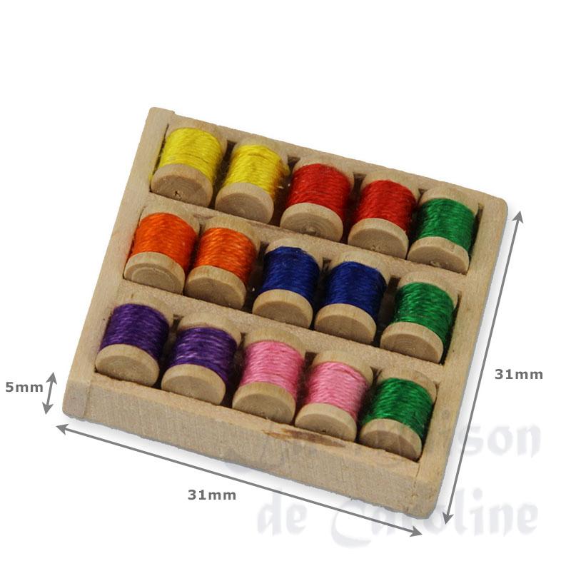 Boîte de 15 bobines de fils Bilder 1