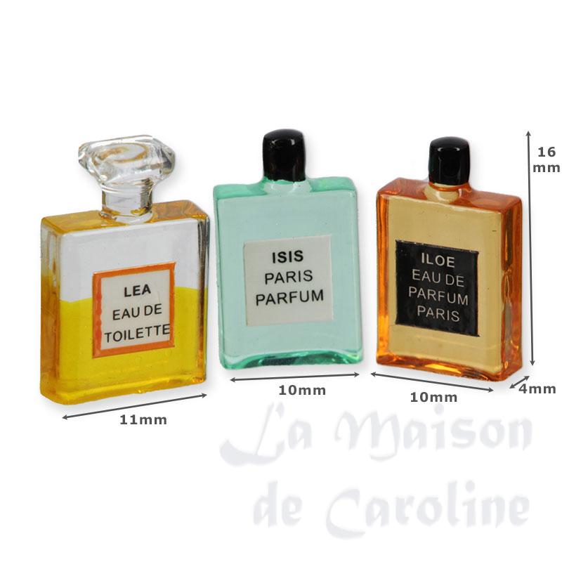 3 Flacons de parfum ass. miniature 1/12