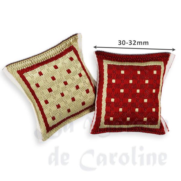 2 Coussins (rouge + beige) miniature 1/12 photo 2 2 Coussins (rouge + beige) miniature 1/12 photo 2