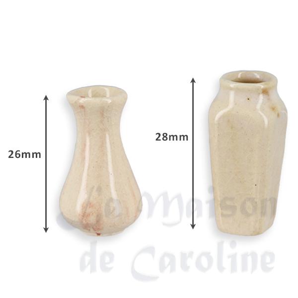 Vase blanc marbré (divers modèles) 1/12 photo 2