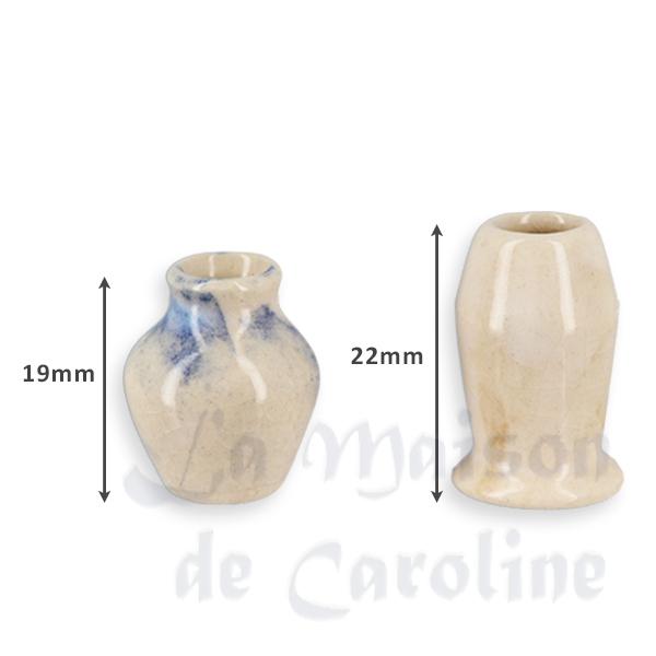 Vase blanc marbré (divers modèles) 1/12 photo 3