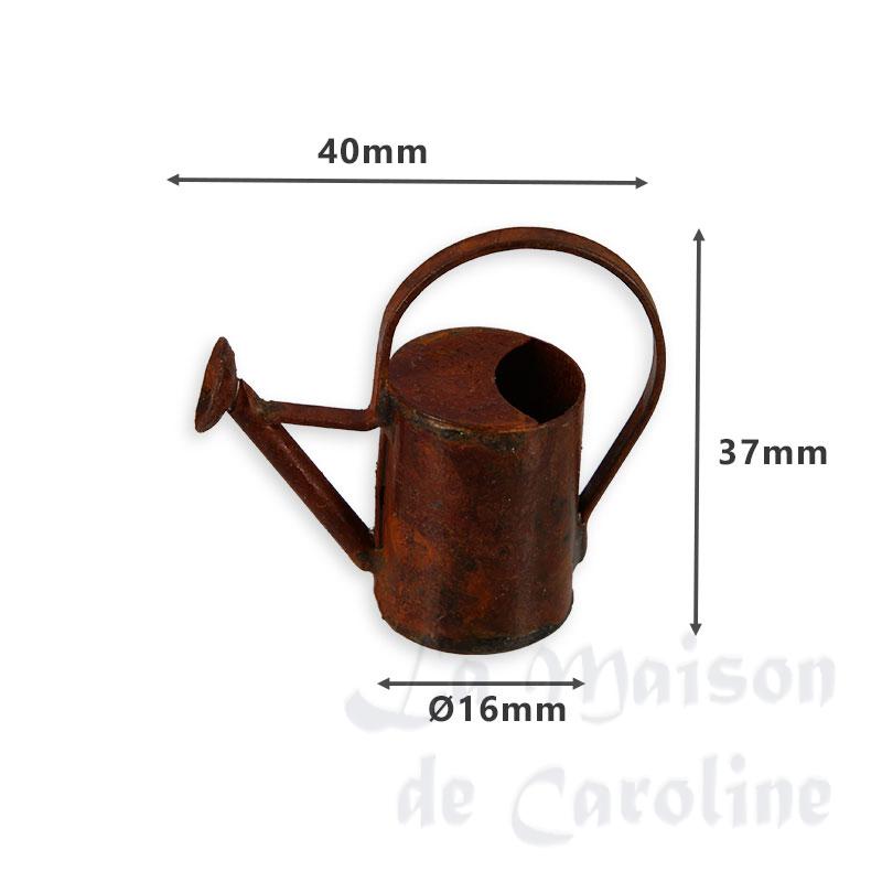Arrosoir métal rouillé avec tige Bilder 1