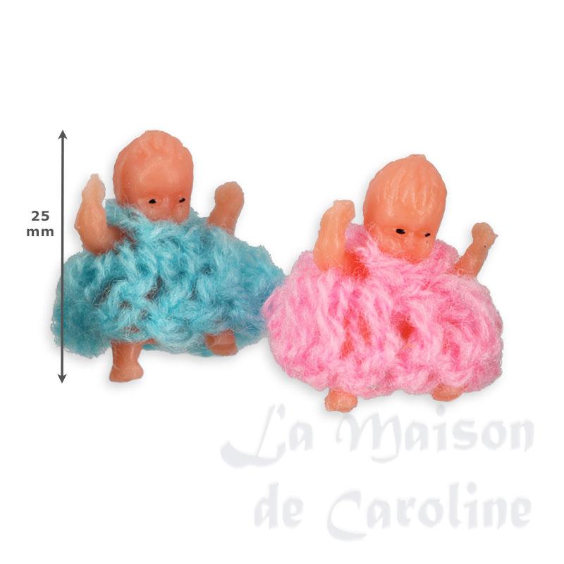 2 poupées avec pyjama bleu/rose Bilder 1