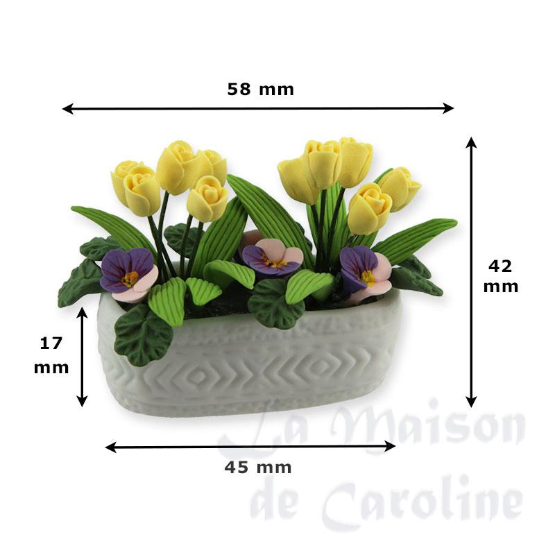 Balconnière blanche fleurs jaunes Bilder 1