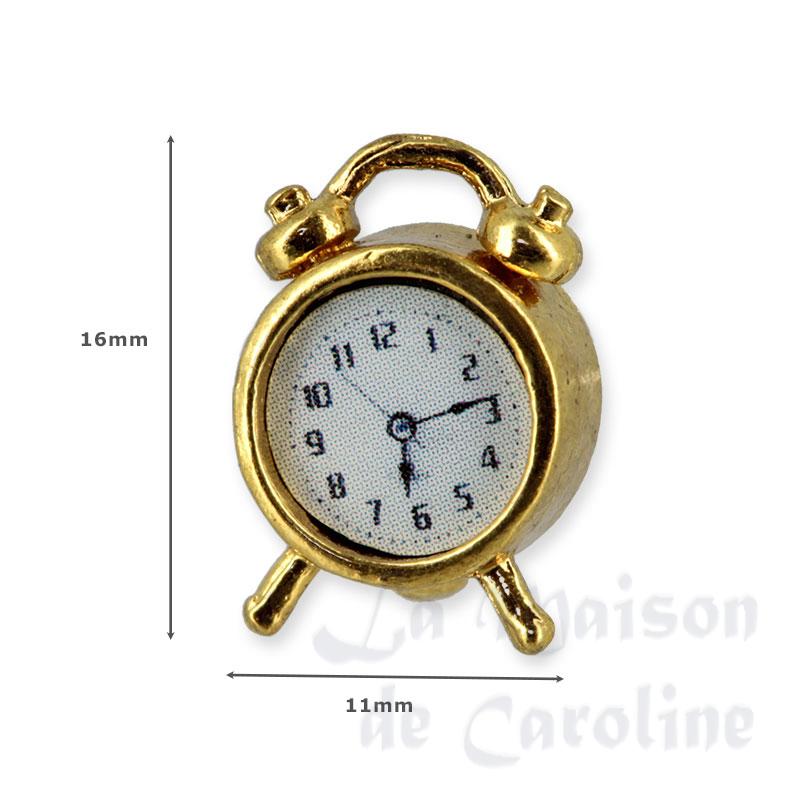 Réveil laiton miniature 1/12