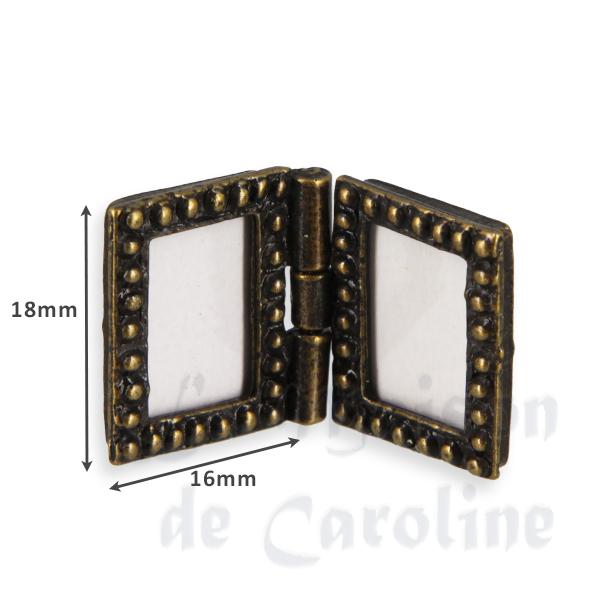 Double cadre photo rectangulaire miniature 1/12 photo 2