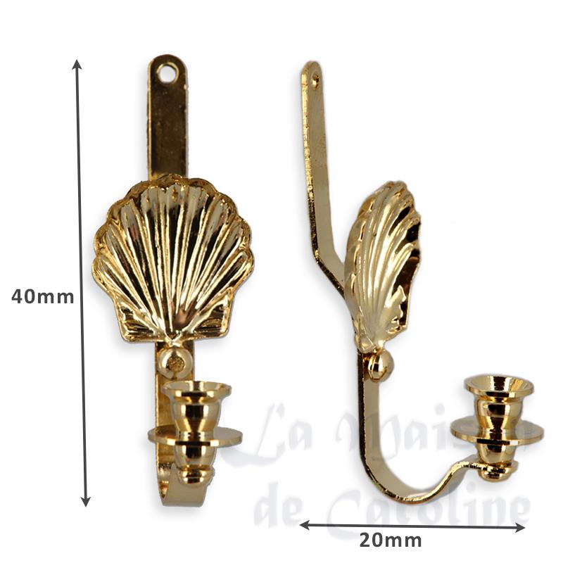 Paire d'appliques pour bougies miniature 1/12 photo 2