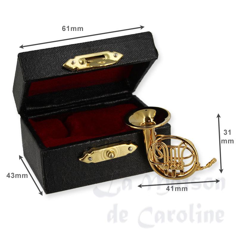 Cor avec coffret noir miniature 1/12