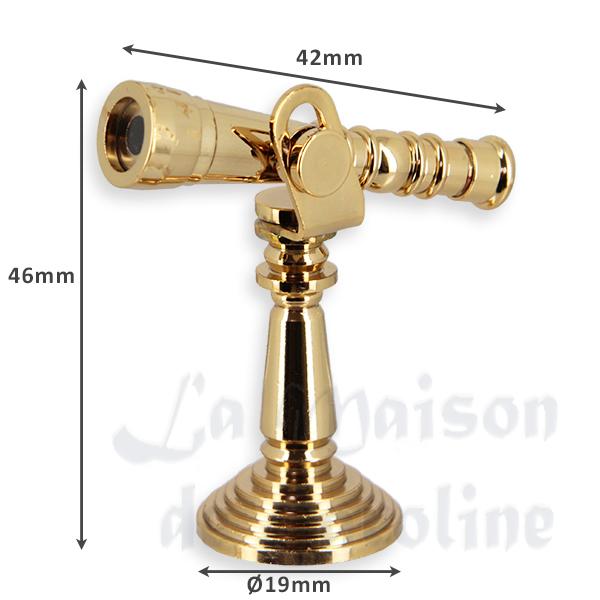 Télescope laiton miniature 1/12 photo 2