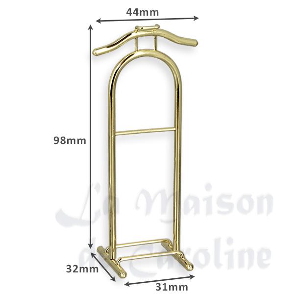 Valet doré meuble miniature 1/12 photo 2