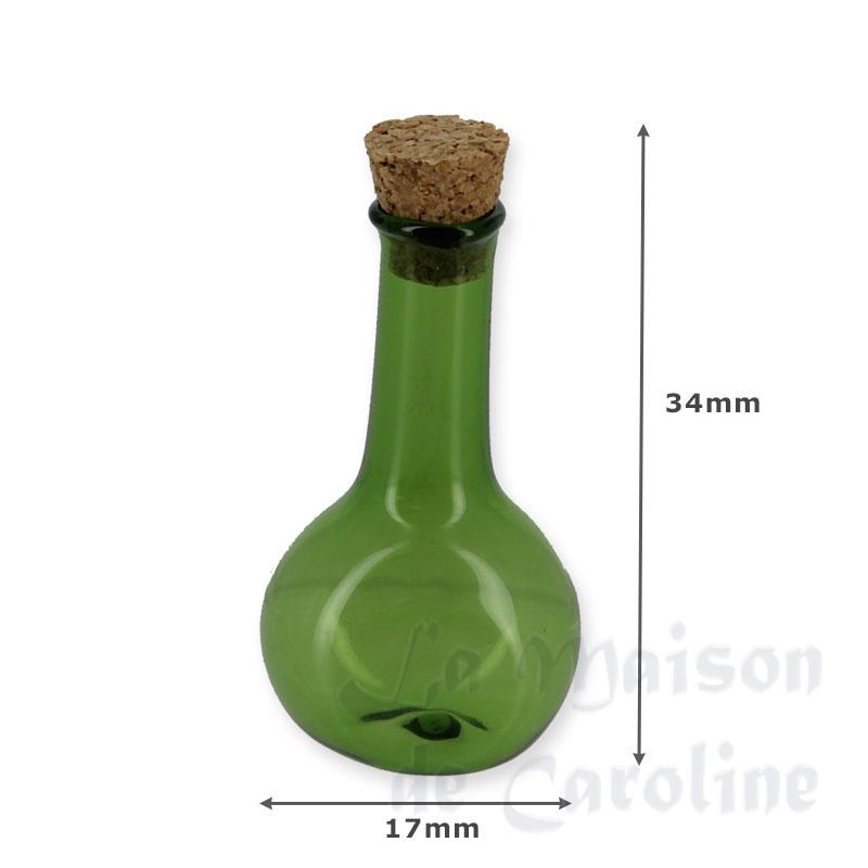 Bouteille verte avec bouchon liège Bilder 1
