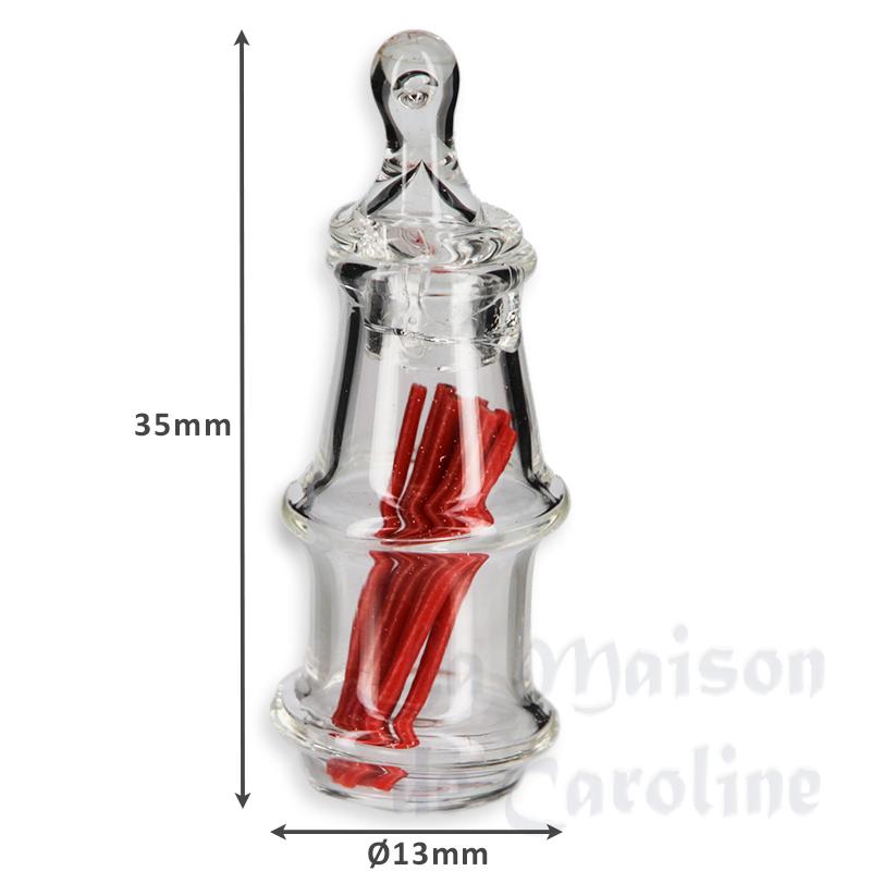 Bocal à sucre d'orge verre miniature 1/12 photo 2