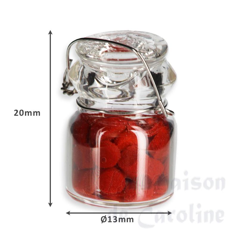 Bocal en verre: conserve tomate rouge miniature 1/12 photo 2