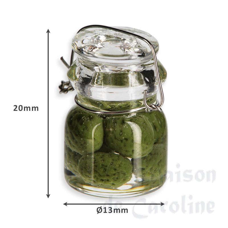 Bocal en verre: conserve haricot vert miniature 1/12 photo 2