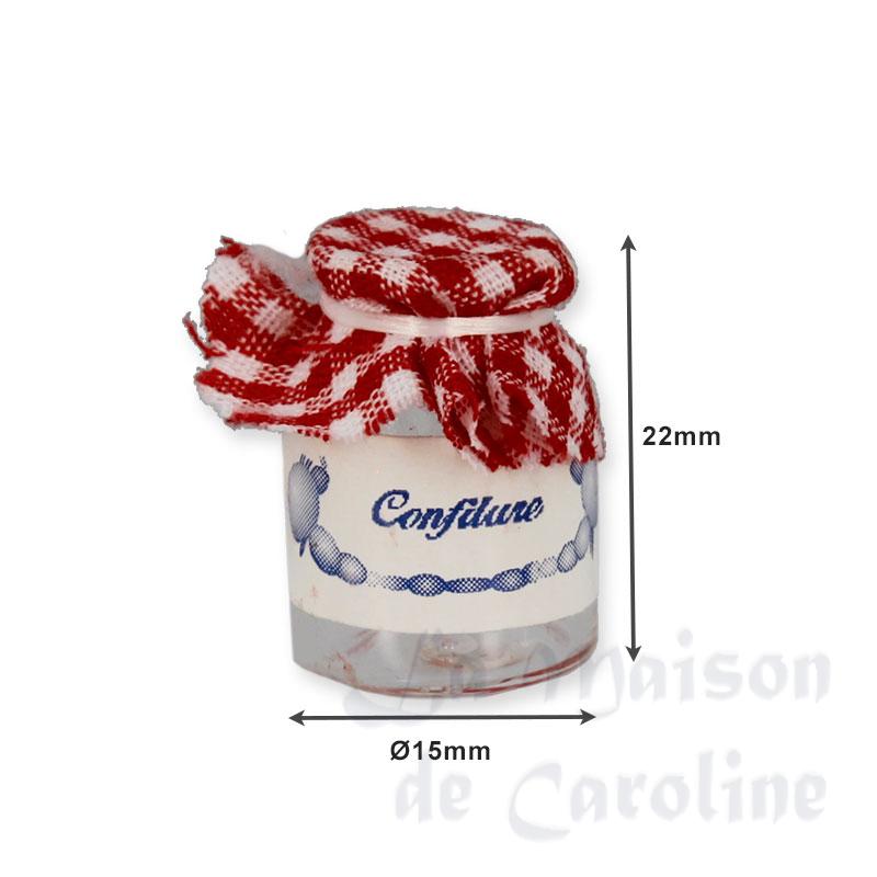 Bocal à confiture en verre vichy rouge Bilder 1