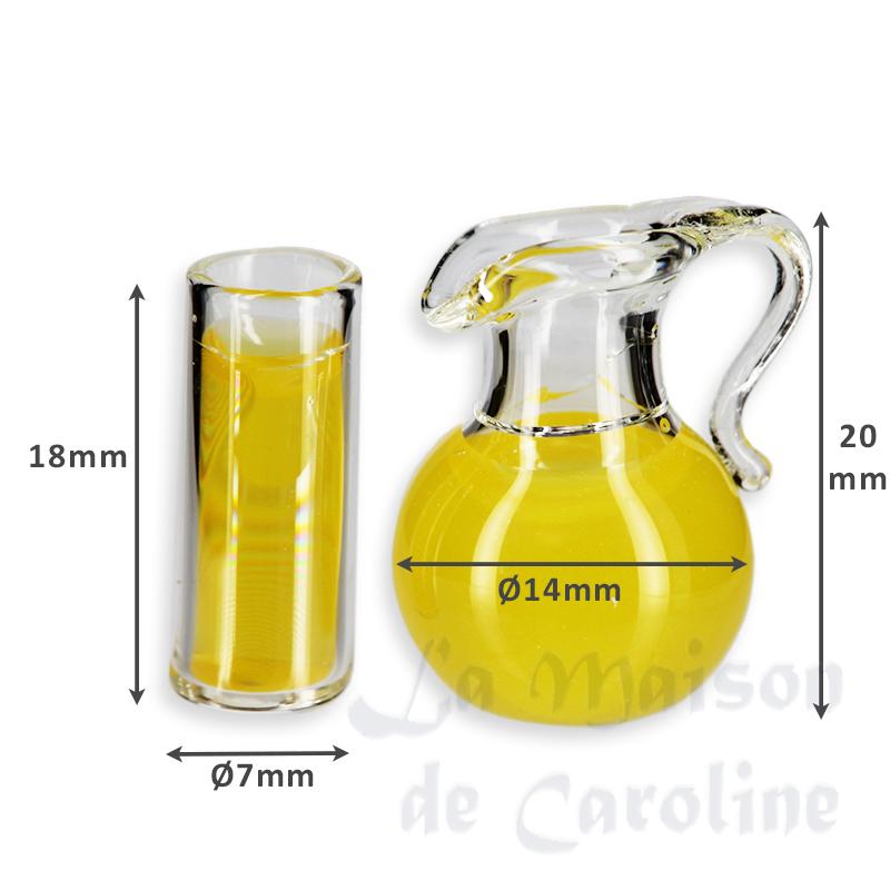 Cruche et verre jus d'orange miniature 1/12 photo 2