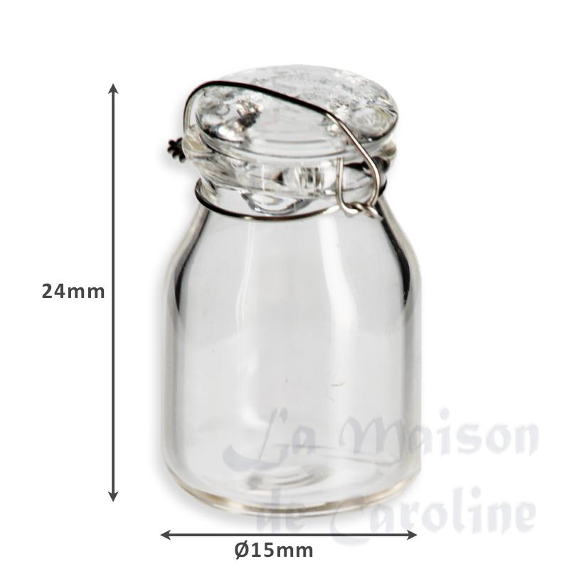 Bocal de conserve en verre miniature 1/12 photo 2