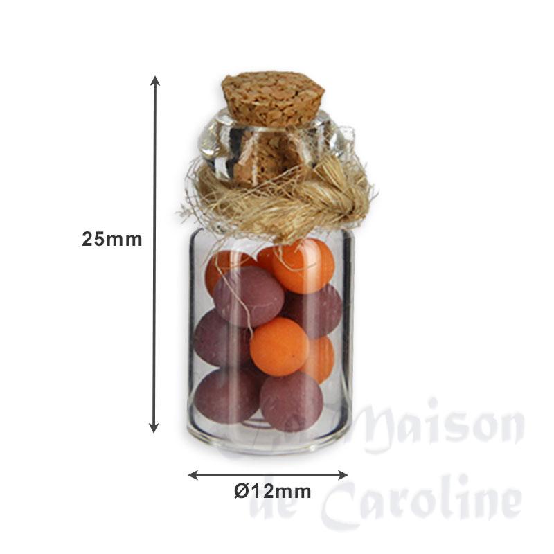 conserve dans pot en verre abricots et prunes miniature 1/12