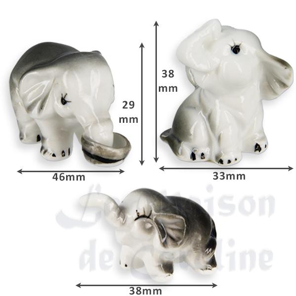 Famille Elephant 3 pcs miniature 1/12 photo 2