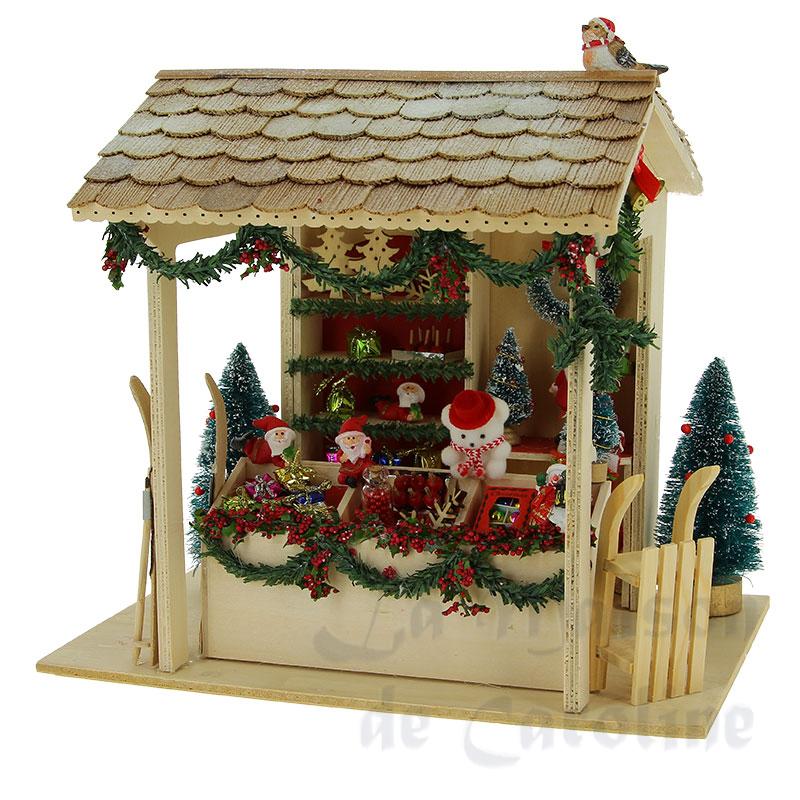 Cabane de Noël en kit non verni Bilder 1