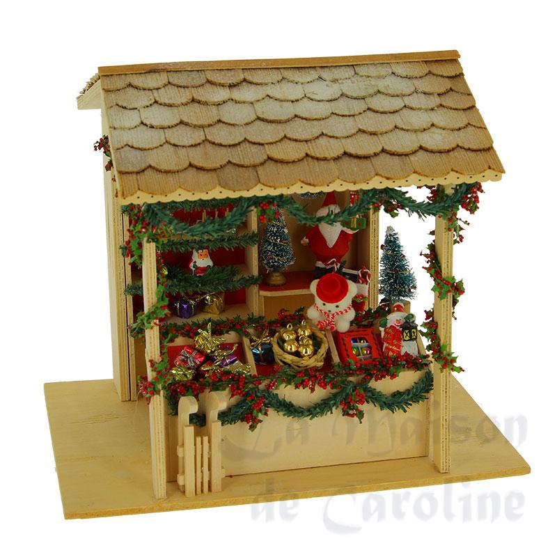 Cabane de Noël en kit non verni Bilder 2