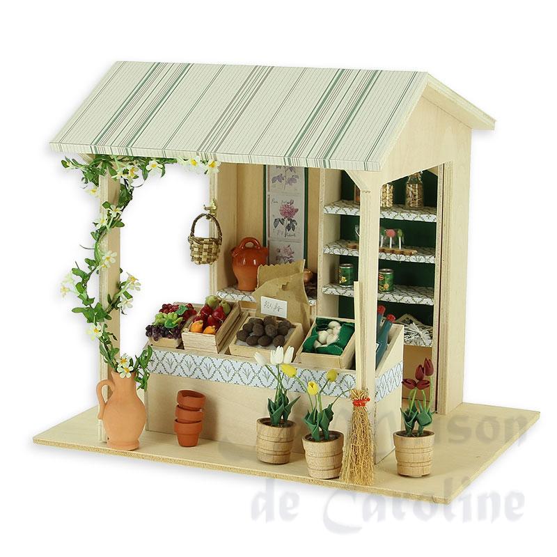 Etal de marché en kit non verni en kit 1/12