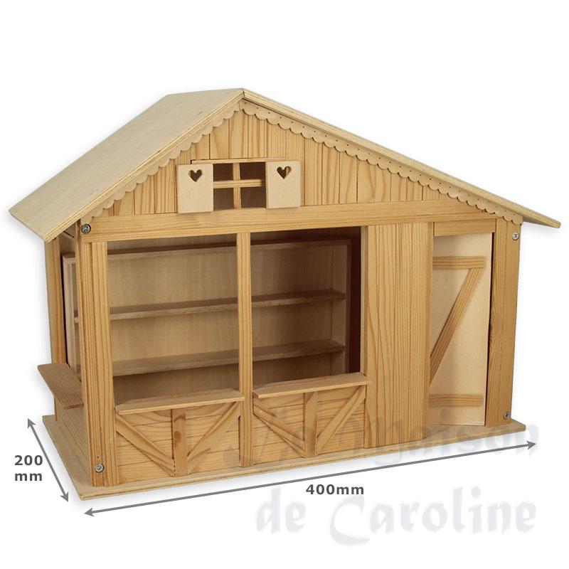 Grande cabane de Noel brute en kit Bilder 1