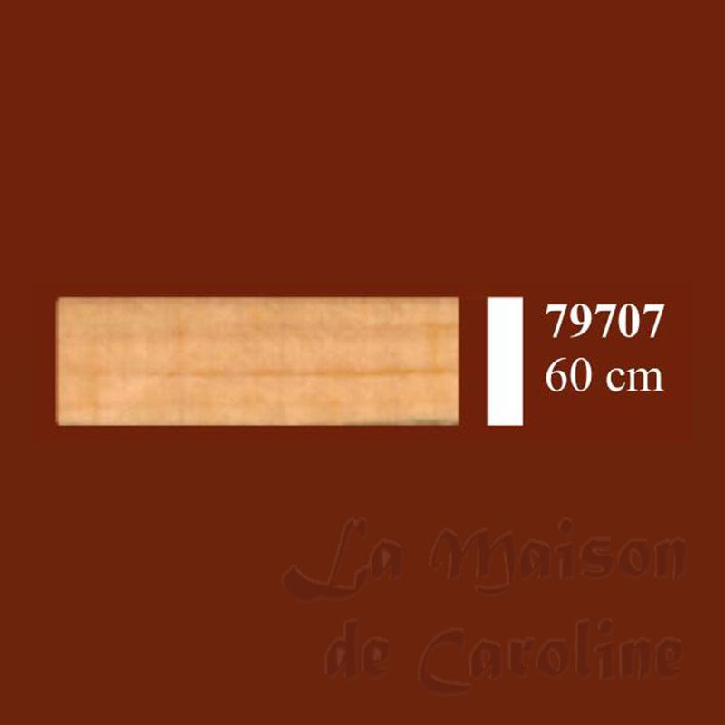 Baguette plate 3x10mm - lg.50cm pour maisons de poupées 1/12