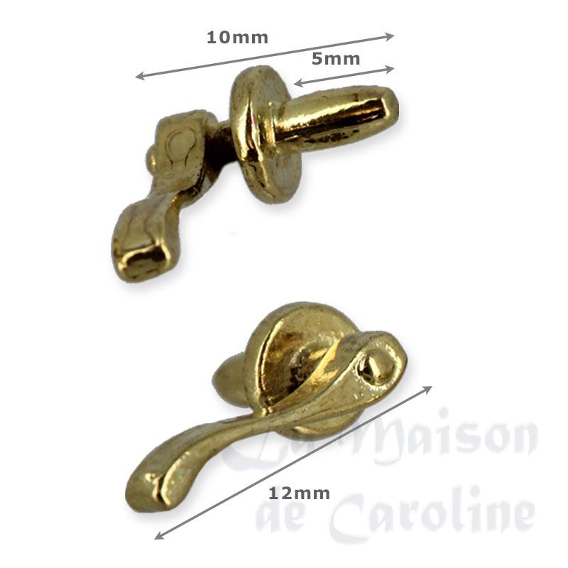 2 Poignées de porte à bec en laiton Bilder 1