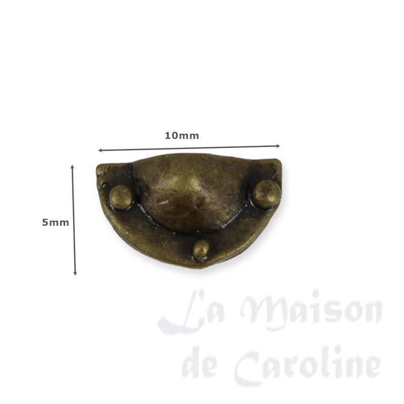 Paire de poignées de tiroirs coquilles Bilder 1