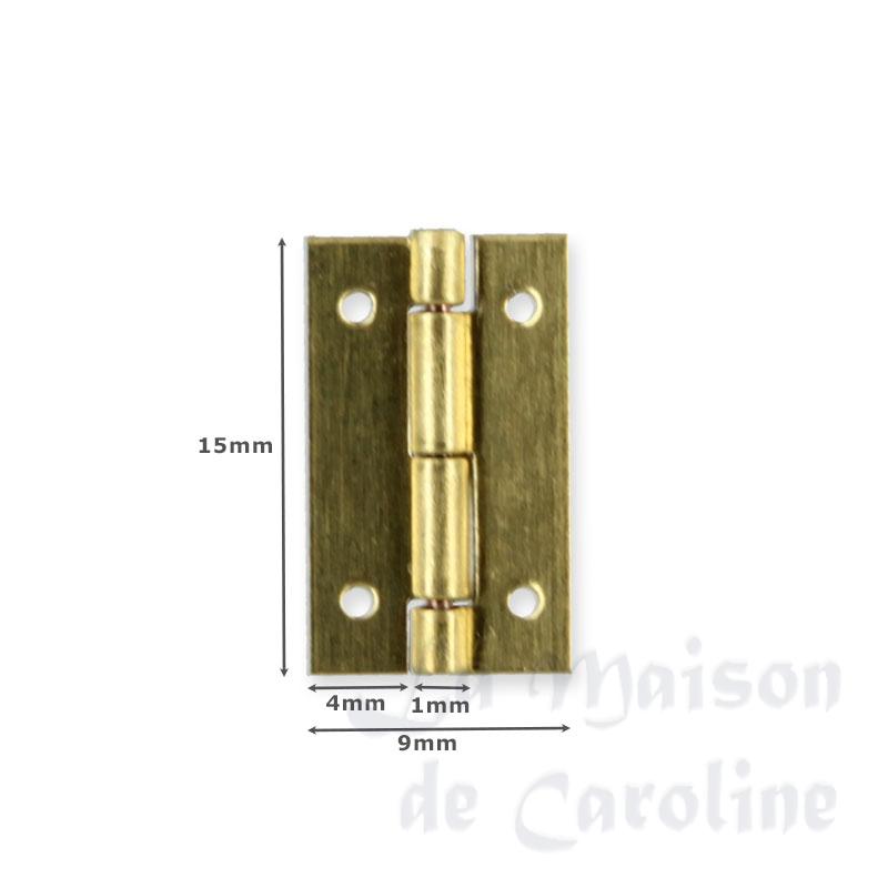 4 Charnieres laiton rectangulaires Bilder 1