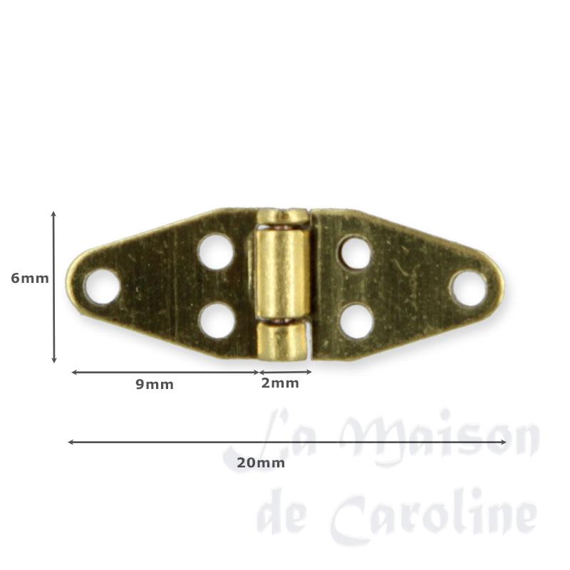 4 Charnieres laiton Bilder 1