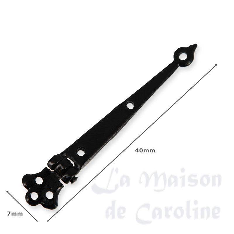 Paire de ferrures en metal noir Bilder 1