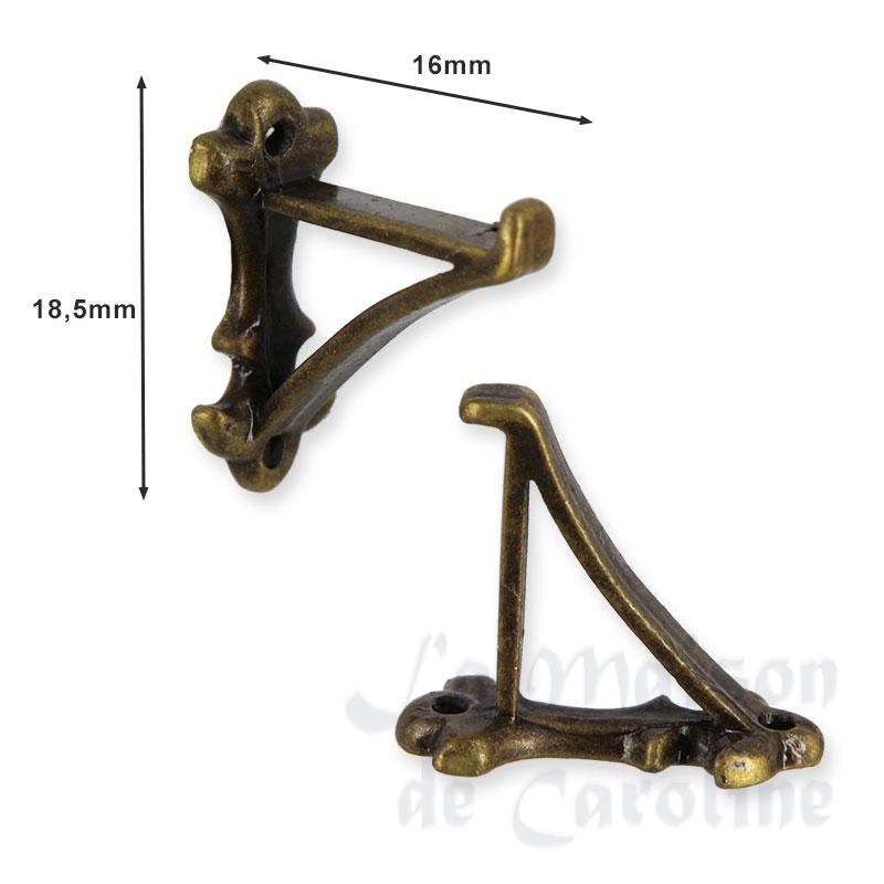 Supports d'étagère la paire pour maisons de poupées 1/12 photo 2