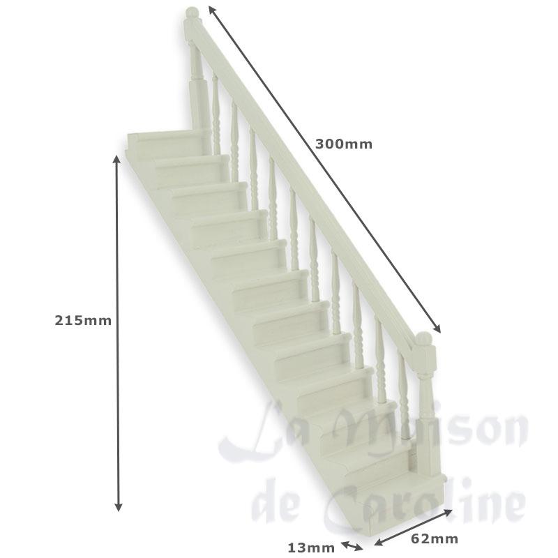 Escalier rampe à droite, blanc Bilder 1