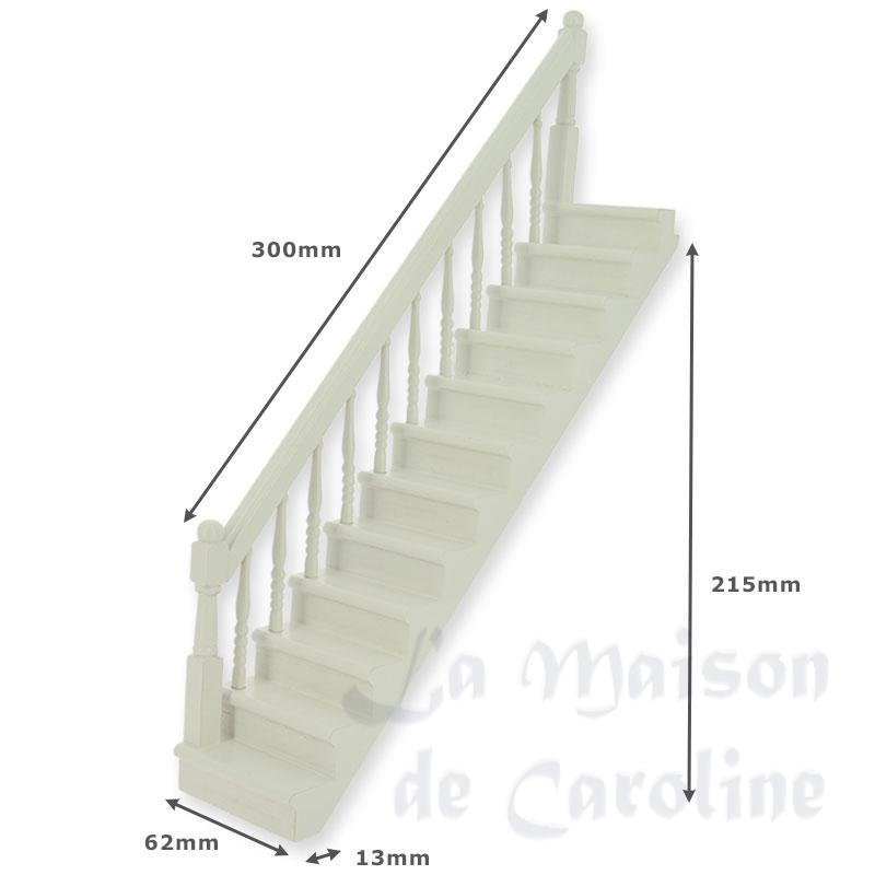 Escalier rampe à gauche, blanc Bilder 1