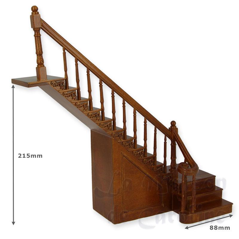 Escalier d'angle merisier,rampe à gauche Bilder 1