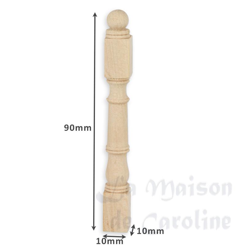 2 Poteaux départ balustrade chantournés pour maisons de poupées 1/12 photo 2 2 Poteaux départ balustrade chantournés pour maisons de poupées 1/12 photo 2