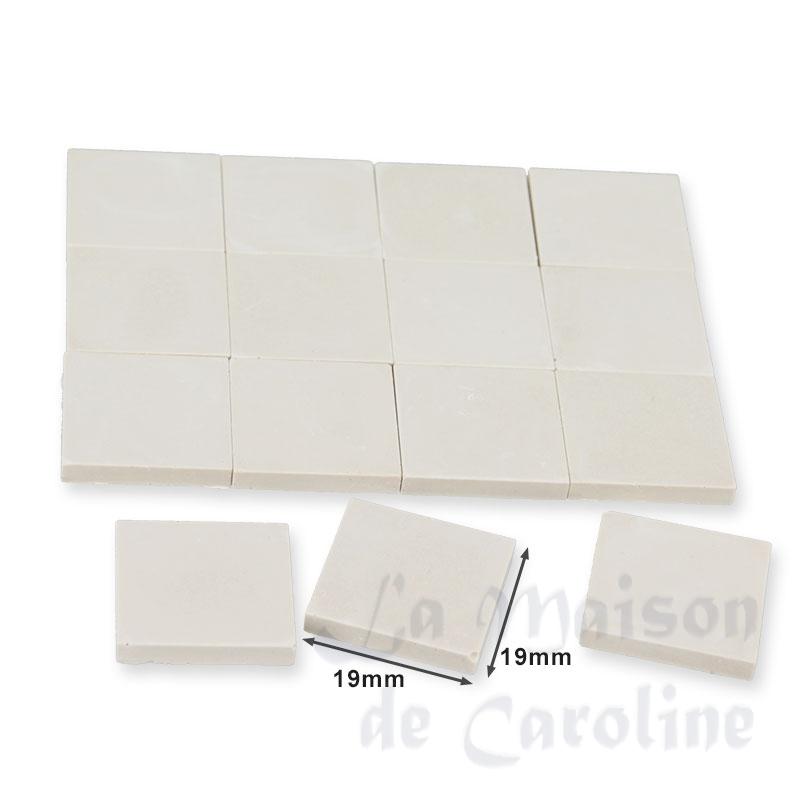 Carrelage blanc 19x19mm, 36 pcs pour maisons de poupées 1/12 photo 2 Carrelage blanc 19x19mm, 36 pcs pour maisons de poupées 1/12 photo 2