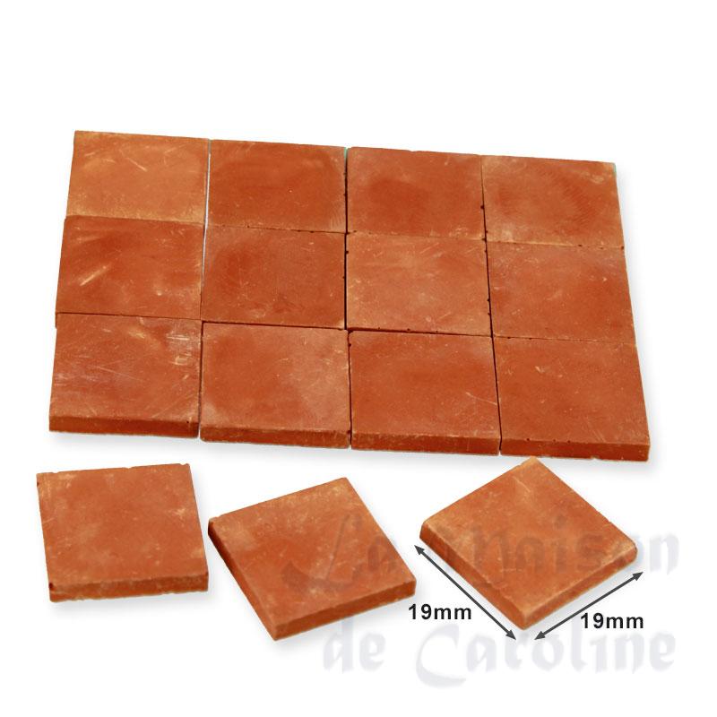 Carrelage Provence 19x19mm, 36 pcs pour maisons de poupées 1/12 photo 2