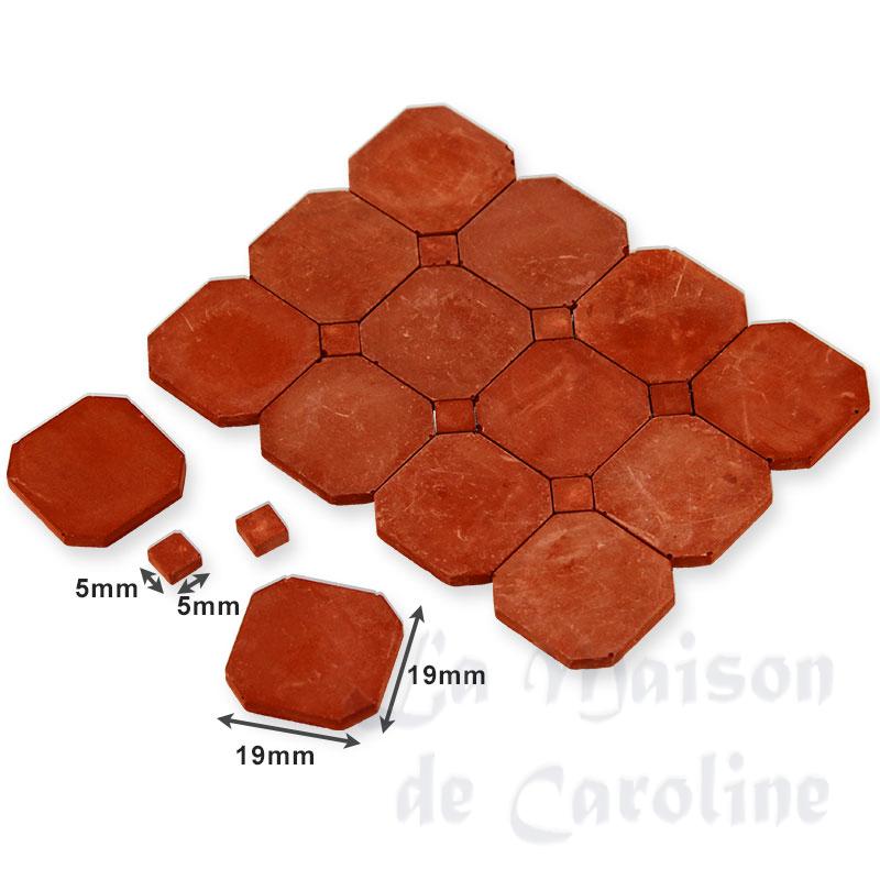 Carrelage cabochons terre-cuite 19x19mm, 72pcs Bilder 1