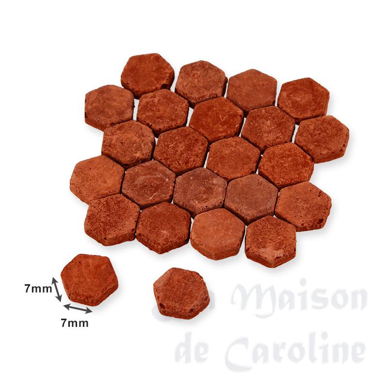Tomette hexagonale terre-cuite 12x12mm, 110pcs Bilder 1