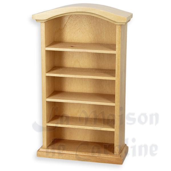 Armoire ouverte chene clair meuble miniature 1/12