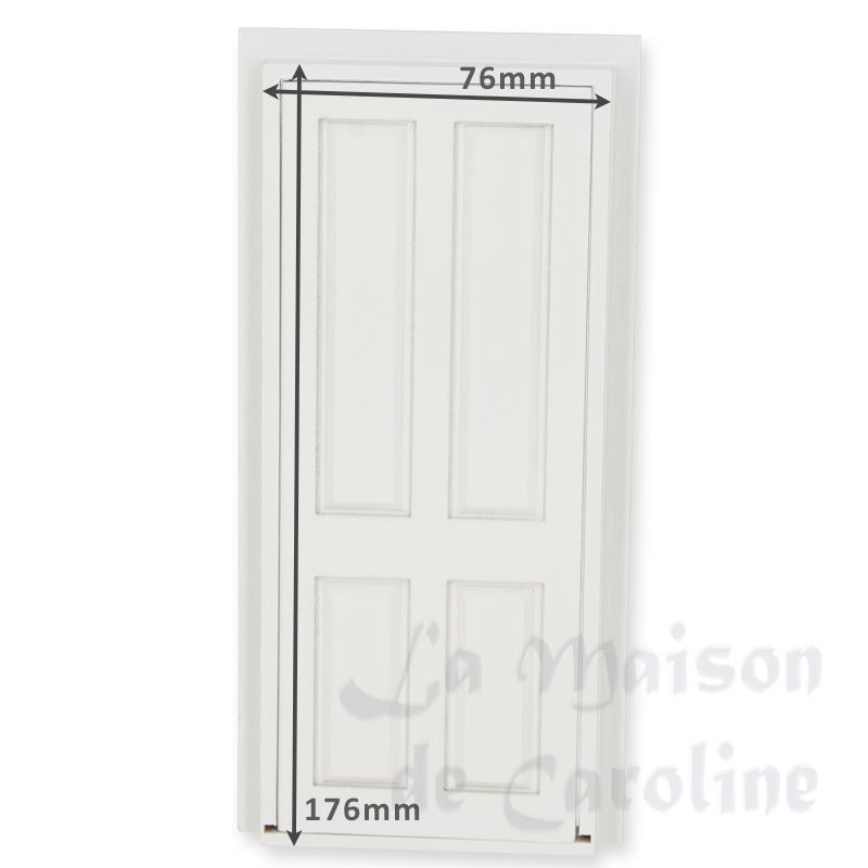 Porte 4 panneaux blanche pour maisons de poupées 1/12 photo 3 Porte 4 panneaux blanche pour maisons de poupées 1/12 photo 3